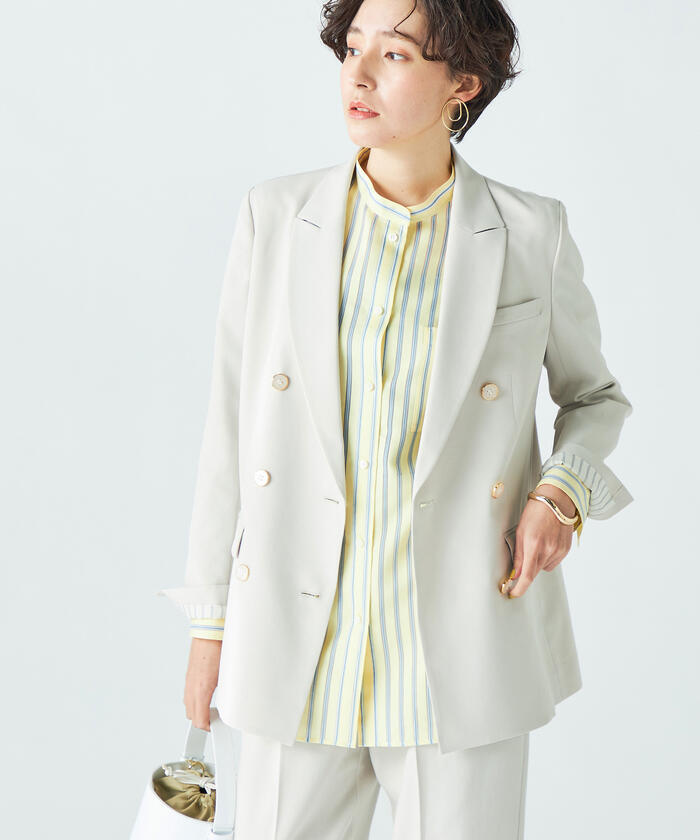 NOLLEY'S sophit ウォッシャブルライトダブルブレストジャケット NOLLEY'S Sophi（ノーリーズソフィ）の「《セットアップ対応