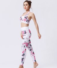 TeddyShop/テディショップ Teddyshop レディース ハイウエストヨガウェアセットアップ ブラ+レギンス 2点セット/504457096