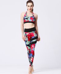 TeddyShop/テディショップ Teddyshop レディース ハイウエストヨガウェアセットアップ ブラ+レギンス 2点セット/504457096