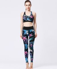 TeddyShop/テディショップ Teddyshop レディース ハイウエストヨガウェアセットアップ ブラ+レギンス 2点セット/504457096