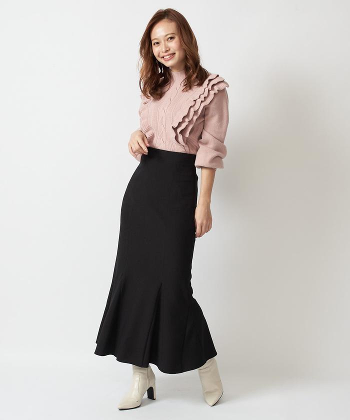 マチ付きマーメイドスカート(504460800) | AND COUTURE(AND