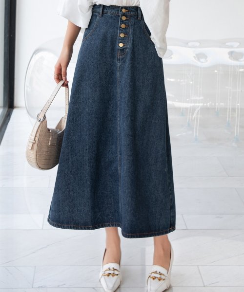 セール10 Off レディース キレカジハイウエストデニムスカート テディショップ Teddyshop D Fashion