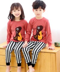 TeddyShop/テディショップ Teddyshop キッズ 長袖プリント柄リラックスコットンルームウェアパジャマ 上下2点セット/504457037