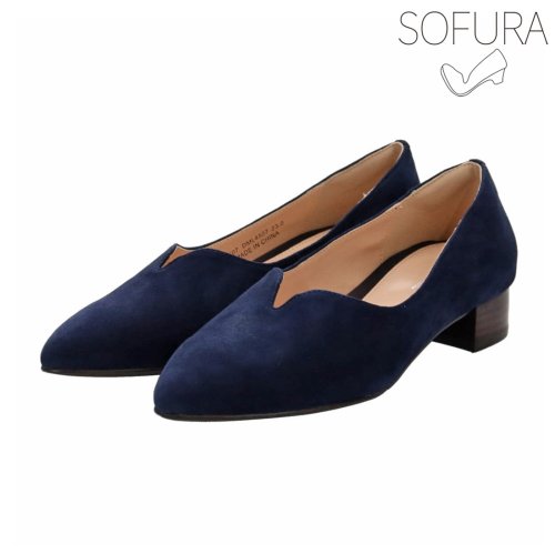 【抗ウイルス・抗菌加工】【撥水】比類ないしなやかさと快適な履き心地が生まれる 『SOFURA』シリーズ ボロネーゼ製法で柔らか♪ポインテッドトゥパンプス DML