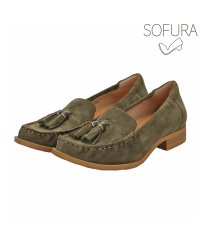 MADRAS/【抗ウイルス・抗菌加工】比類ないしなやかさと快適な履き心地が生まれる 『SOFURA』シリーズ　ボロネーゼ製法で柔らか♪タッセル使いがお洒落なモカシンパンプス　/504464298