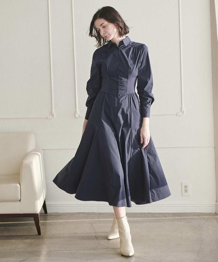ウエストリブシャツワンピース(504468719) | AND COUTURE(AND