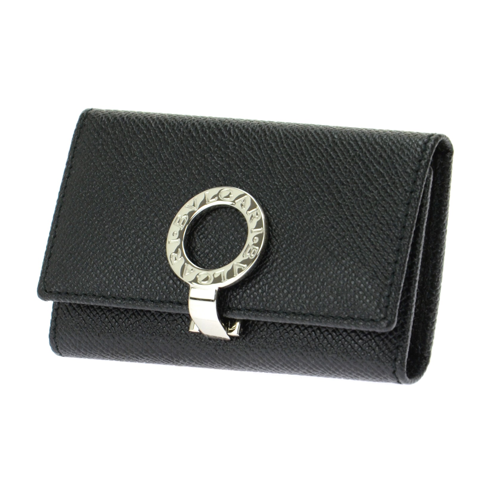 BVLGARI ブルガリ 30422 GRAIN/BLK キーケース-