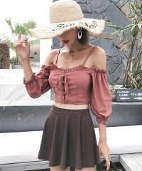 TeddyShop/テディショップ Teddyshop 水着 オフショルダー2WAYバックフリルビキニ+スカート 2点セット【返品不可商品】/504456914
