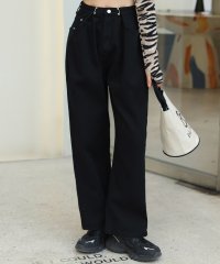 TeddyShop/テディショップ Teddyshop レディース ハイウエスト＆タックのルーズデニムパンツ/504457002