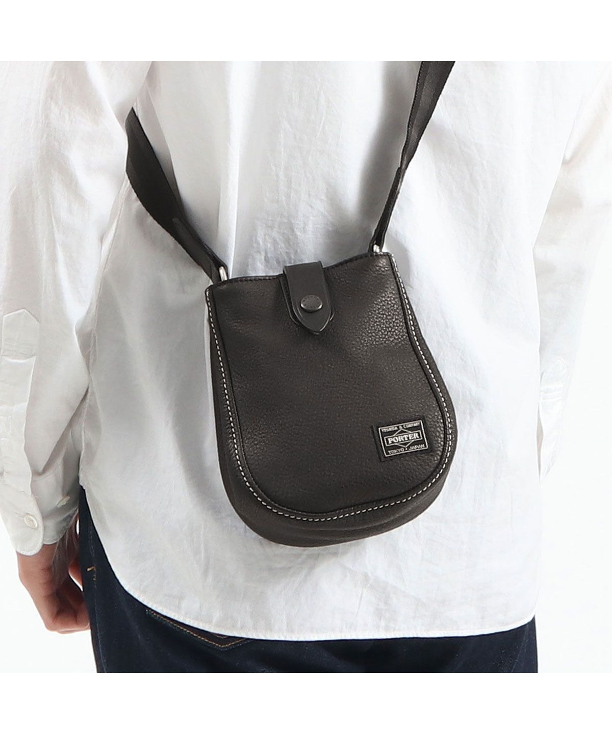 ダークブラウン 茶色 ポーター ショルダーバッグ 新品 PORTER 黒