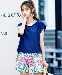 TeddyShop/テディショップ Teddyshop 水着 花柄ラッシュガード タンキニバックシャン4点セット【返品不可商品】/504456891