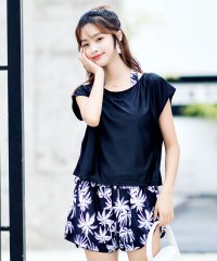 TeddyShop/テディショップ Teddyshop 水着 花柄ラッシュガード タンキニバックシャン4点セット【返品不可商品】/504456891