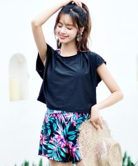 TeddyShop/テディショップ Teddyshop 水着 花柄ラッシュガード タンキニバックシャン4点セット【返品不可商品】/504456891