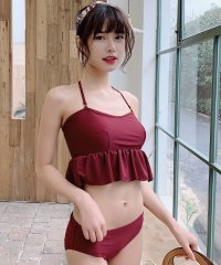 TeddyShop/テディショップ Teddyshop 水着 レトロドット ビスチェ風ビキニ2点セット【返品不可商品】/504456895