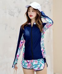 TeddyShop/テディショップ Teddyshop 体型カバー水着フィットネス レディース ビキニ ラッシュガード+タンキニ+ショートパンツ+レギンス 5点セット【返品不可商品/504456910