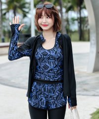 TeddyShop/テディショップ Teddyshop 体型カバー水着フィットネス レディース ビキニ ラッシュガード+タンキニ+ショートパンツ+レギンス 5点セット【返品不可商品/504456910