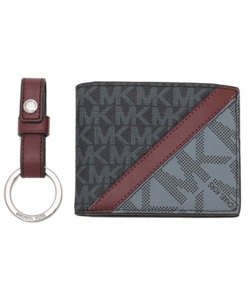 マイケルコース アウトレット 二つ折り財布 ギフティング キーリング ネイビーマルチ メンズ レディース Michael Kors 36u1lgff1j マイケルコース Michael Michael Kors D Fashion