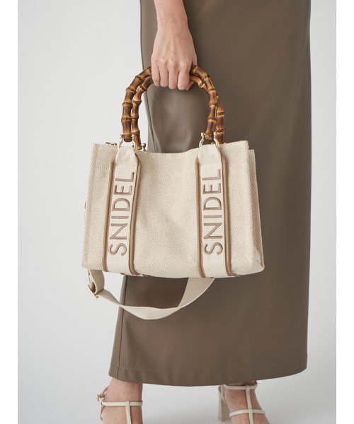バンブーロゴバッグ スナイデル Snidel D Fashion