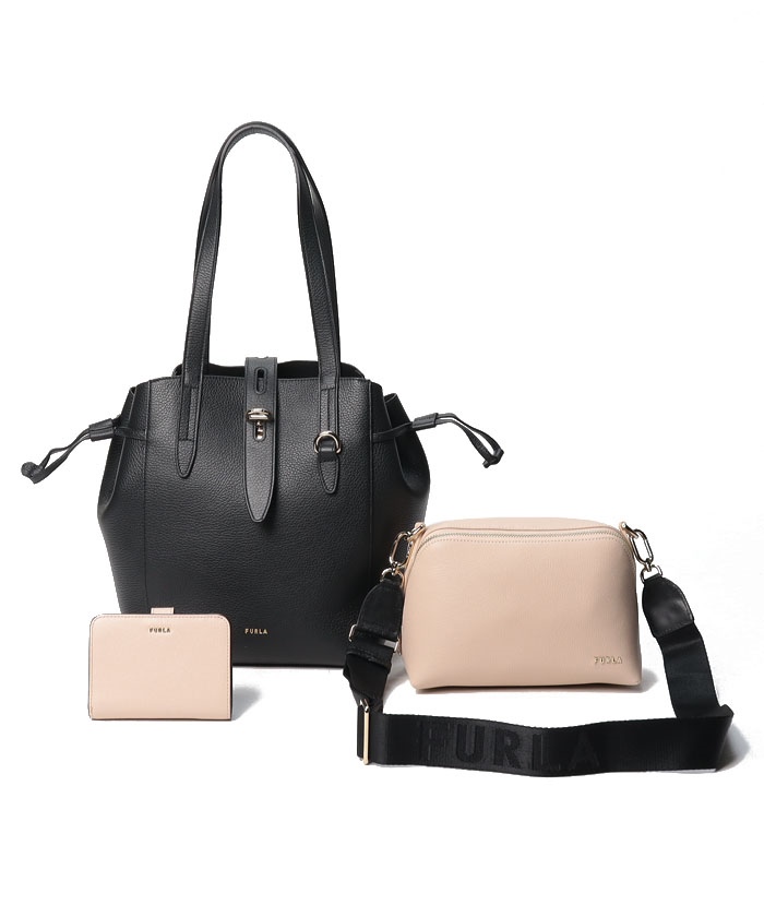FURLA】フルラ トートバッグ ショルダーバッグ 二つ折り財布 3点セット