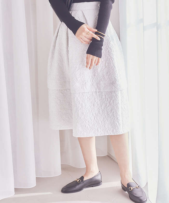 BELLE ROBE】ふくれジャガードスカート equaljustice.wy.gov