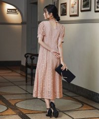 niana/ニアナ niana ネックリボンストライプレース パーティードレス/504476697