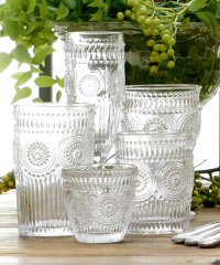 CANAL JEAN/DULTON(ダルトン)"GLASS TUMBLER L MARGUERITE"グラス タンブラー L マーガレット/S115－23L/504476827