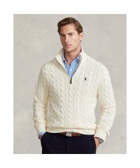 POLO RALPH LAUREN/ケーブルニット コットン クォータージップ セーター/504479472