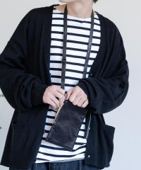 Rocky Monroe/ミニショルダーバッグ 縦型 メンズ レディース 馬革 本革 ポニー スマホポシェット 斜め掛け 肩がけ 首かけ ポーチ 超軽量 コンパクト フェス アウトドア /504479948