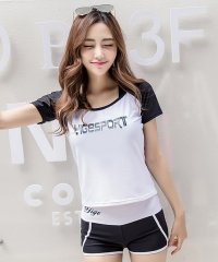 TeddyShop/テディショップ Teddyshop フィットネス水着レディース半袖ラッシュガード 3点セット/504481343