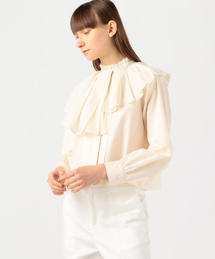 セール 30%OFF】エクリュコンビネーション アシンメトリーフリル