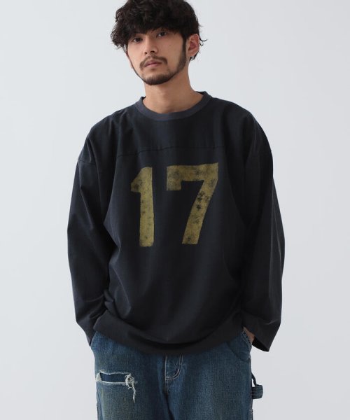 BEAMS / ルーズ ナンバリング フットボール ロング Tシャツ