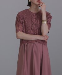PourVous/プールヴー PourVous ミモレ丈&袖ありフォーマル刺繍オーガンジー大きいサイズ結婚式パーティードレス ワンピース 20代 30代 40代/504455615