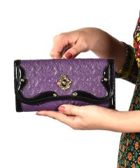 ANNA SUI BAG/セルパン 口金長財布 パープル/504478917