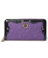 ANNA SUI BAG/セルパン ラウンド長財布 パープル/504478918
