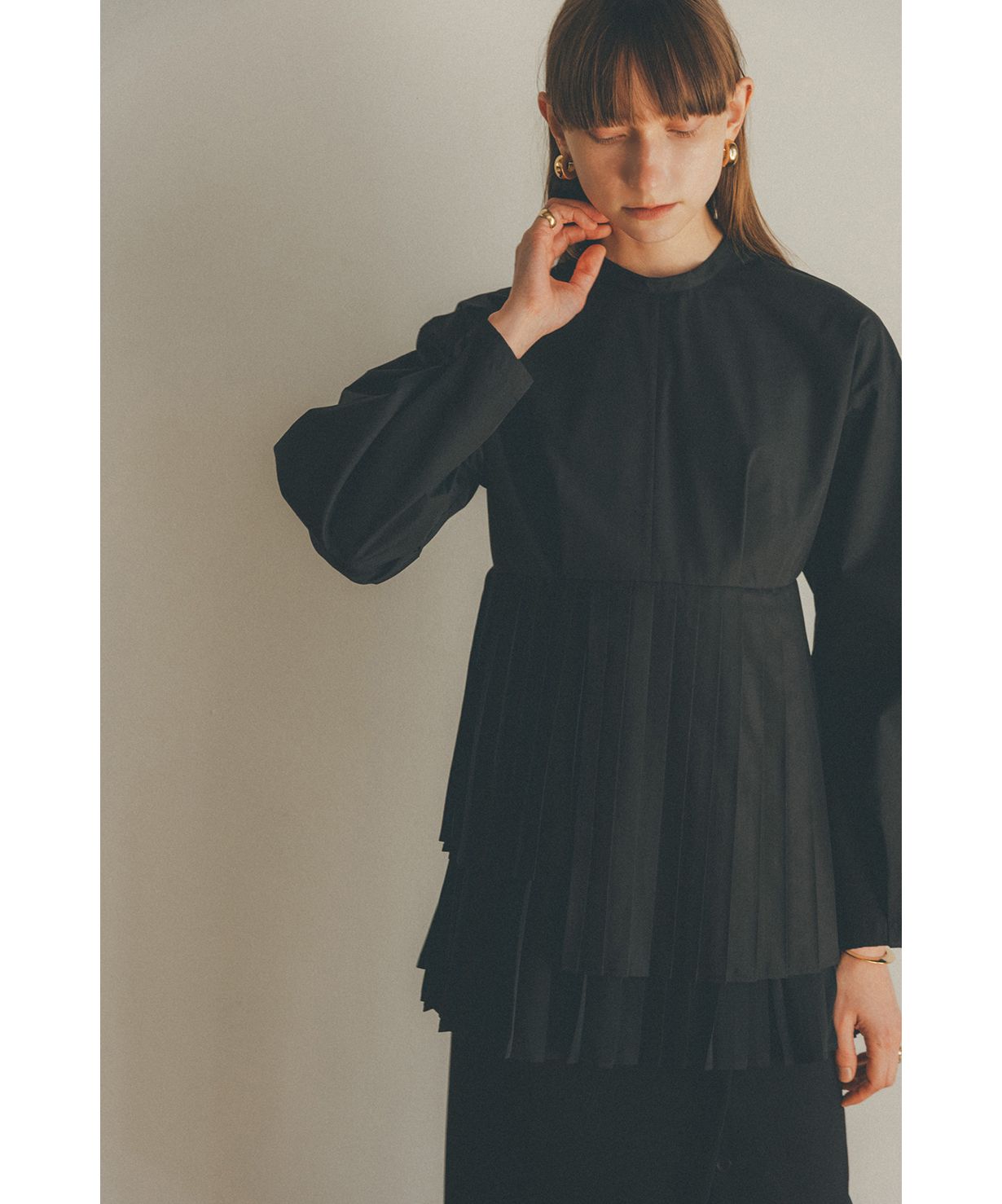 セール10%OFF】SHAPE LINE PLEAT TOPS(504483408) | クラネ(CLANE) - d ...