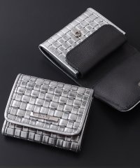 Blu're/ブルーレ BLU'RE BLU'RE ブルーレ 財布 メンズ 二つ折り 本革 イタリアンレザー メタラックスメッシュ コンパクト 二つ折り財布 日本製 BLUー/504486446