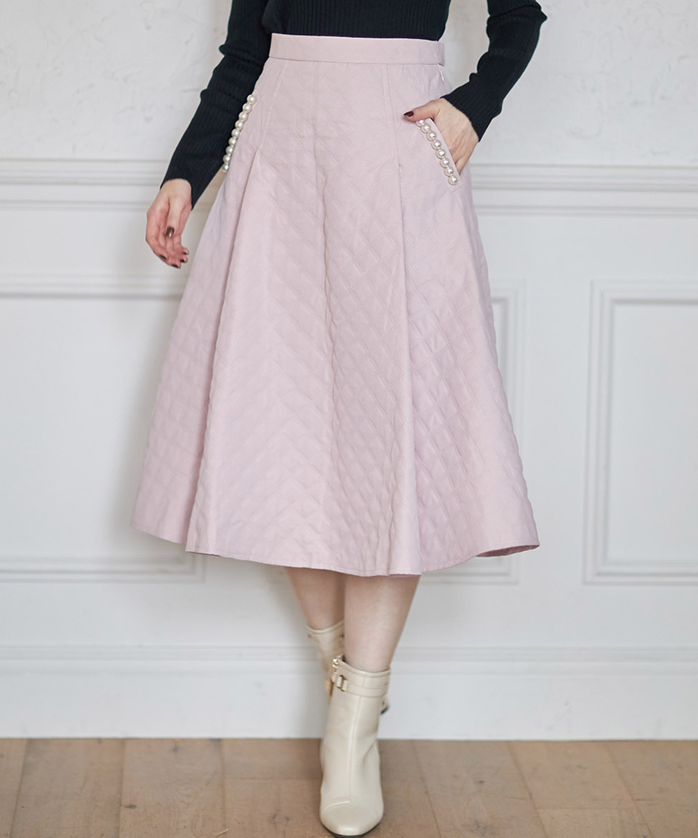 トッコクローゼット tocco closet ポケットパール付きエンボス