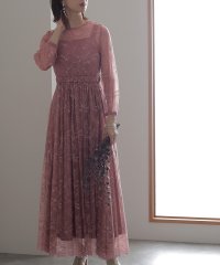 PourVous/プールヴー PourVous 袖あり&ミモレ丈パーティードレス総レース大きいサイズ結婚式フォーマル ワンピース 20代 30代 40代/504455617