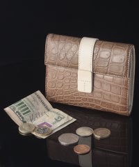 addy selection/アディセレクション addy selection 【本革】【crocodile】 マットクロコ 折財布/504474858