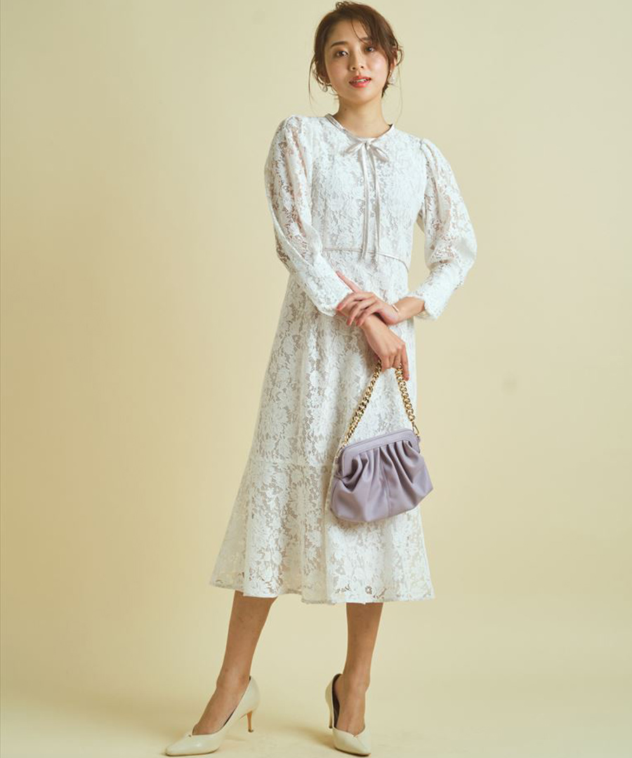 JUSGLITTY レースワンピース XS(SS) ワンピース 純正 買取 チュール