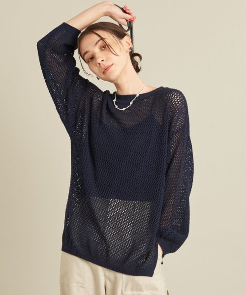 【WEB限定】by メッシュニットプルオーバー/インナー付き ∴