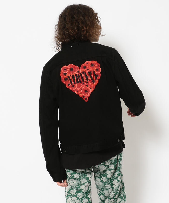 MINEDENIM（マインデニム）Nirvana “Heart of flowers” Embroidery TF