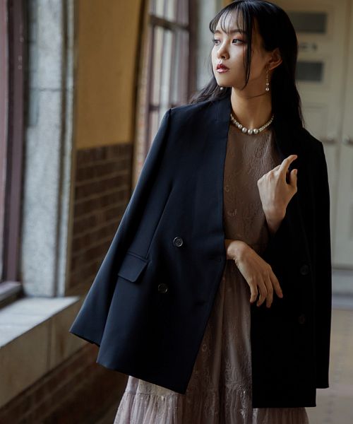 韓国スタイル メンズ ノーカラージャケット パーティー 結婚式 ラグジュアリーノーカラージャケットOt4784 | 韓国ファッション