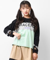 RiCO SUCRE/メッシュブロッキングロングTシャツ/504491927