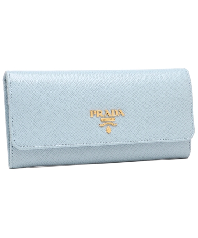 セール 30%OFF】プラダ 長財布 サフィアーノ ブルー レディース PRADA ...