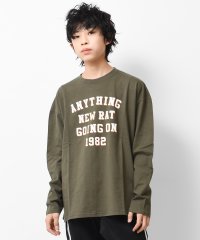 RAT EFFECT/アーチロゴプリントロングTシャツ/504494098