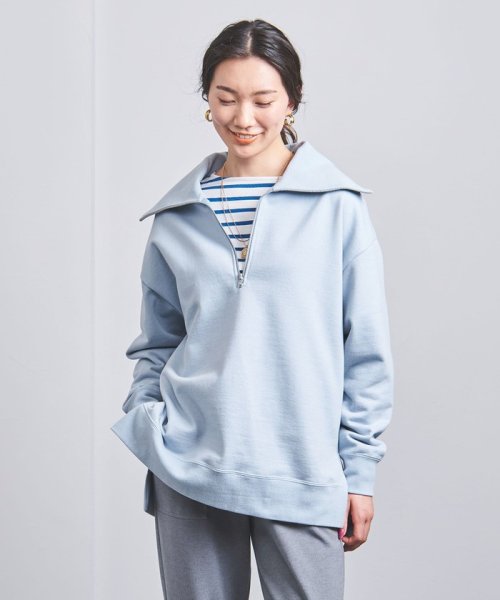 【WEB限定】<UNITED ARROWS>C ジップカラー スウェット W