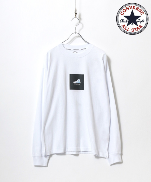 クーポン】【CONVERSE】コンバース 5足シューズ 長袖 Tシャツ クーポン】【CONVERSE】コンバース 5足シューズ 長袖 Tシャツ