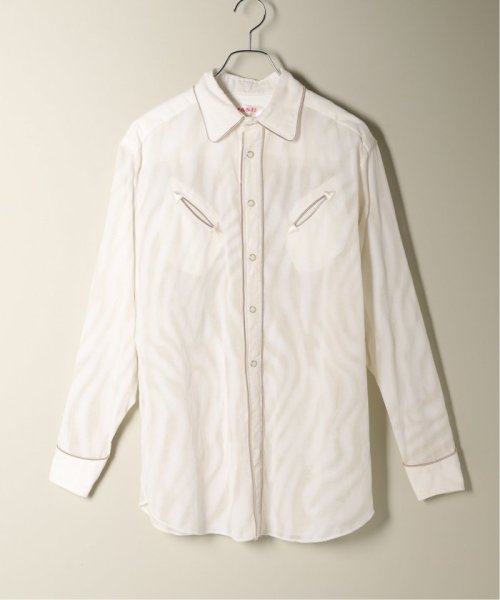 【MASU / エムエーエスユー】SEE THROUGH WESTERN SHIRTS