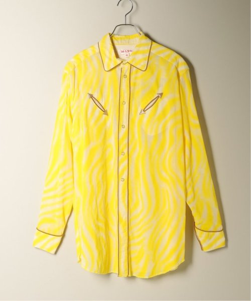 【MASU / エムエーエスユー】SEE THROUGH WESTERN SHIRTS